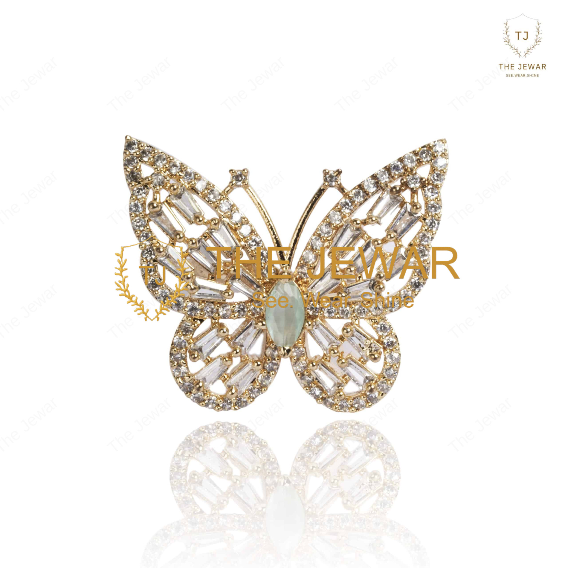 Ethereal Butterfly Charm Ring