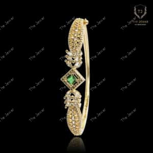 Emerald Grace Diamond Bangle