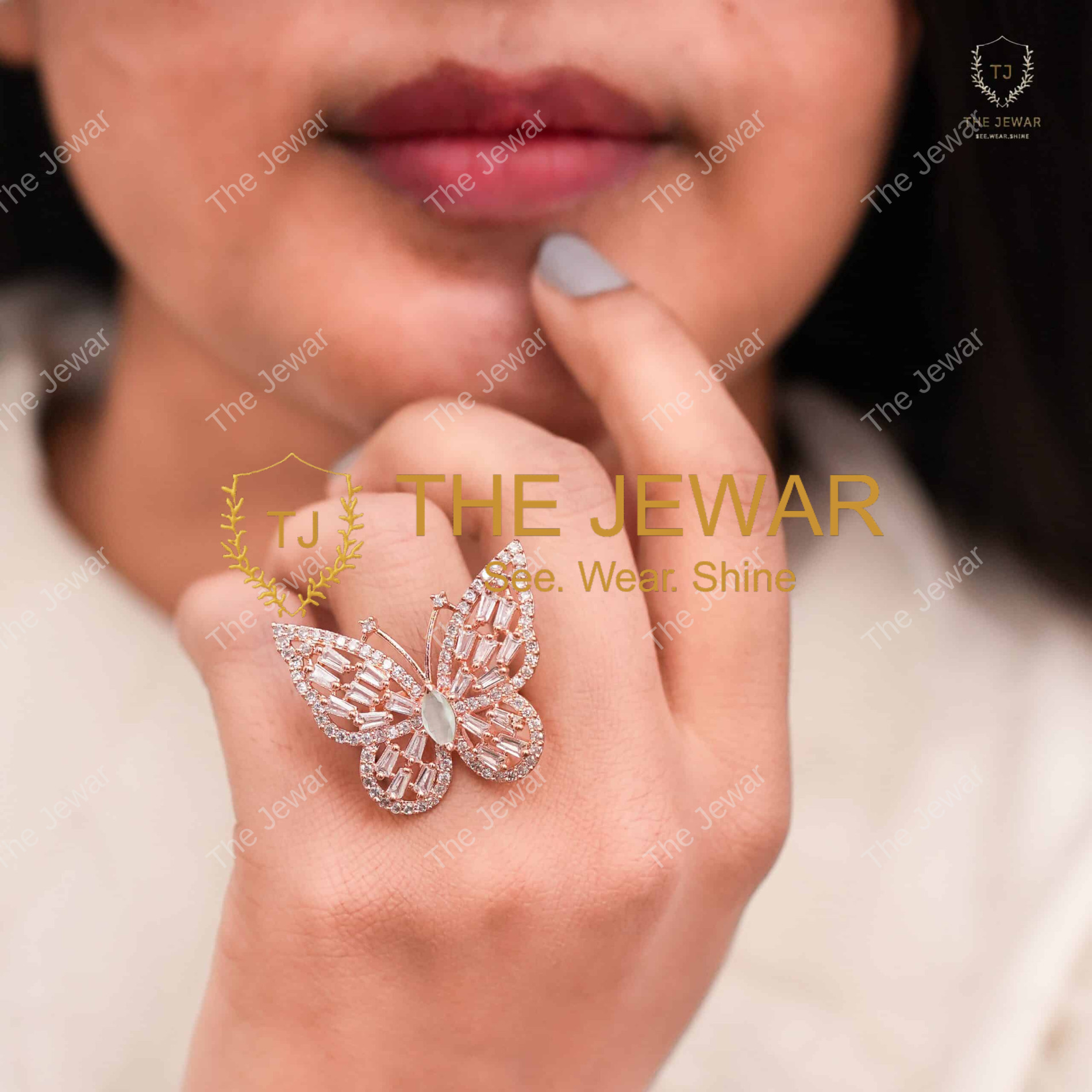 Ethereal Butterfly Charm Ring - Image 3